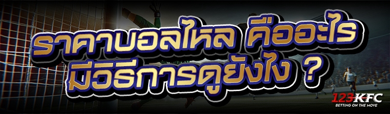 ราคาบอลไหล คืออะไร มีวิธีการดูยังไง ?